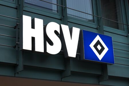 hamburg, hamburg/germany - 05 01 2020: hsv soccer club sign in hamburg germanyのeditorial素材