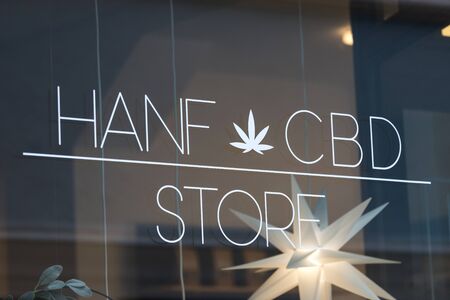 wetzlar, hesse/germany - 17 01 2020: a hand and cbd store in wetzlar germanyのeditorial素材