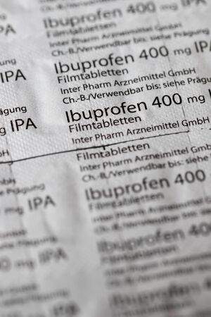 siegen, North Rhine-Westphalia/germany - 01 02 2020: ibuprofen 400 mg medication siegen germanyのeditorial素材
