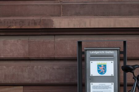 giessen, hesse/germany - 20 01 2020: landgericht District Court giessen hesse germanyのeditorial素材