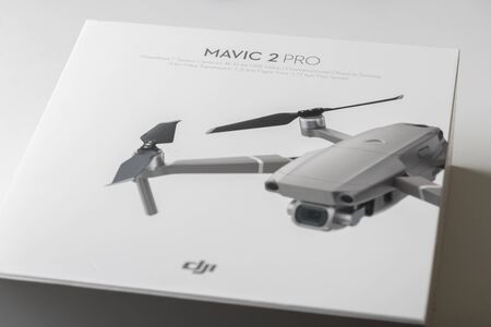 siegen, North Rhine-Westphalia/germany - 12 02 2020: dji mavic pro 2 drone repacking in siegen germanyのeditorial素材