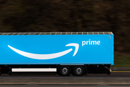 wilnsdorf, North Rhine-Westphalia/germany - 06 04 2020: prime truck near wilnsdorf germany