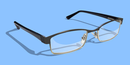 Reading Glasses on colored background.のイラスト素材