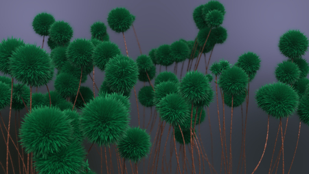 3D illustration. Thorns or Abstract Magenta Texture.の写真素材