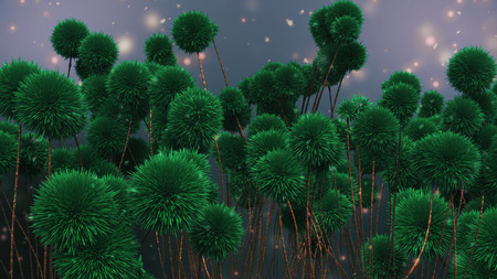 Fantasy Glade 3d render 3d illustrationの写真素材