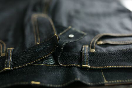 Selvedge denim Jeans close-ups from different angles