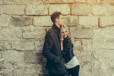 Young beautiful coupleの写真素材