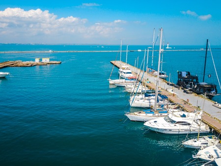 Aerial view. Odessa Marine Trade Portの写真素材