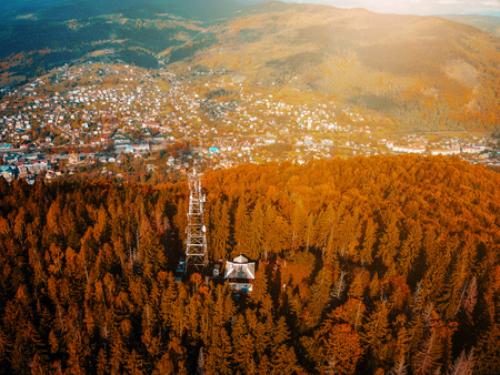 small town in the countrysideの写真素材