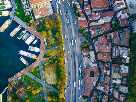 Istanbul aerial survey. Bird's eye view of Istanbulの写真素材