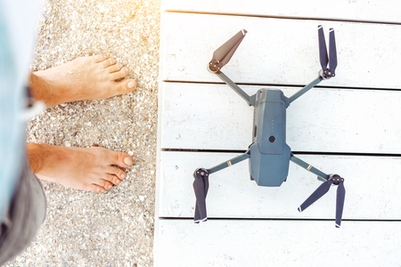 drone stands on the table