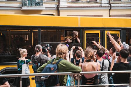 Kyiv, Ukraine - June 23, 2019. March of equality. LGBT march KyivPride.のeditorial素材