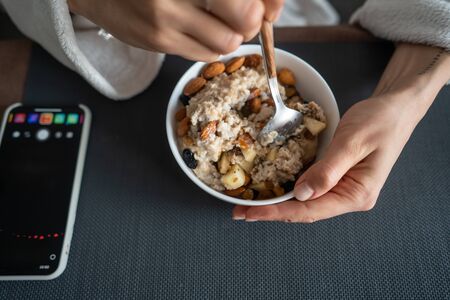 Healthy eating, healthy diet, healthy organic food on table