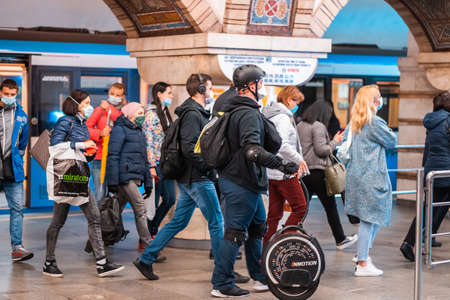UKRAINE, KIEV - MAY 26, 2020: subway station Zoloty Vorota (Golden Gate)のeditorial素材