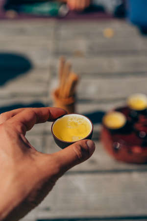 The tea ceremonyの写真素材