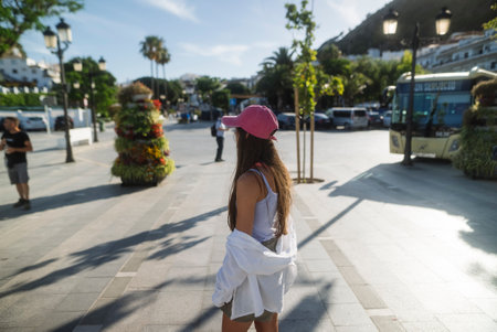 A Wonderful and Relaxing Day Out in the Warm Sunshine, Enjoying Every Beautiful Momentの写真素材