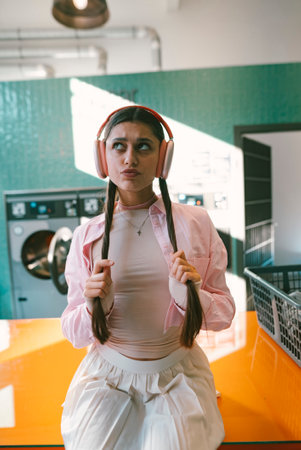 Youthful and Vibrant Vibes in a Modern and Stylish Laundry Room Setting thats Inspiring