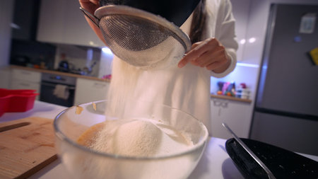 Creating smooth batter through energetic and controlled folding process