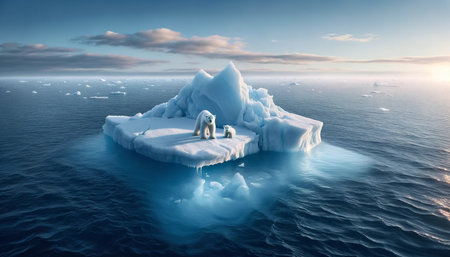 The Vulnerability of Polar Bears to Global Warmingの素材