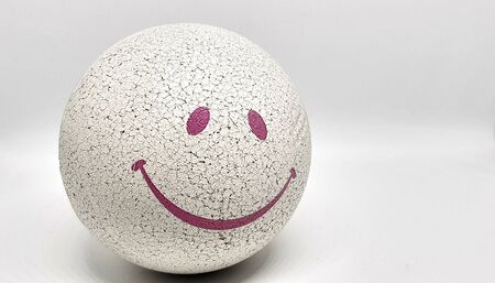 isolated image of a white toy ball. studioの写真素材