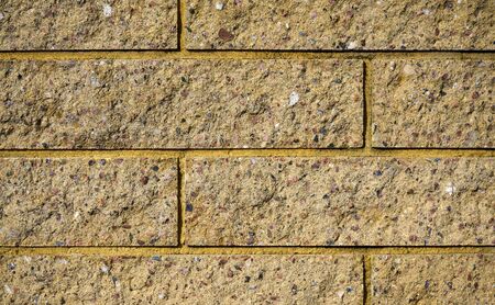 Yellow bricks wall. Bricks texure. Brick background.の写真素材