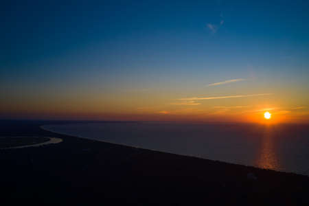 Colorful sky after the sunset. Natural Sky Background.の写真素材