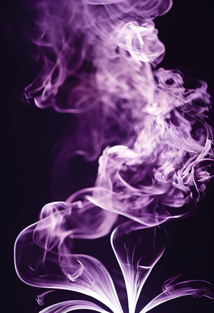 a bunch of red smoke coming out of the background.の写真素材