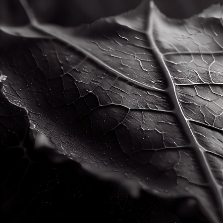 a leaf with a thin line of leaves on it's side. .の写真素材