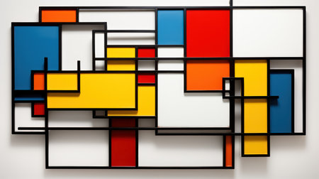 Abstract background with colorful rectangles. Vector illustration. Eps 10.の素材