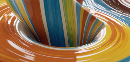 Colorful abstract background. 3d rendering, 3d illustration.の素材