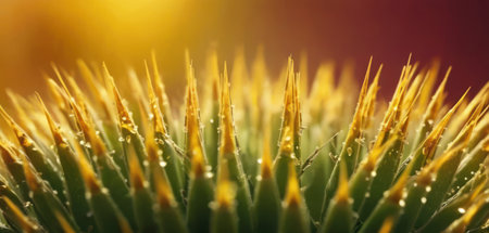 Close up of cactus in the desert with shallow depth of fieldの素材