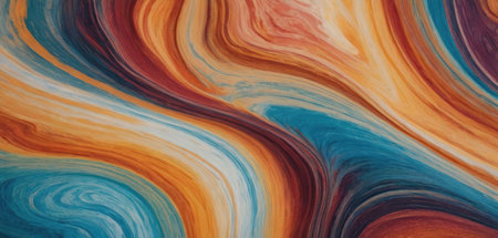abstract background with orange and blue swirls, digitally generated imageの素材