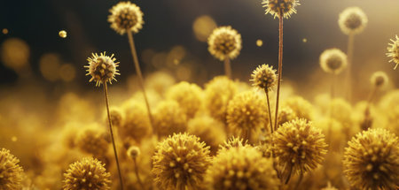 Dandelion flower in the meadow. 3d rendering.の素材