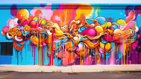 Mural art at San Jose, CA, USA.の素材