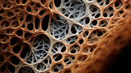 Abstract 3d rendering of corrugated paper. Futuristic background design.の素材