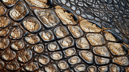 crocodile skin texture, close up of animal skin textureの素材