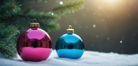 Christmas background. happy New Year. Selective focus Holiday background.の素材