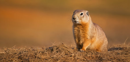 Black-tailed prairie dog (Spermophilus citellus)の素材