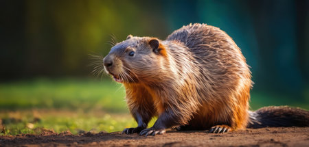 Capybara (Myocastor coypus) in the natureの素材