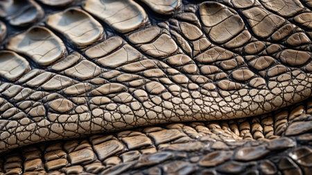 crocodile skin texture background, closeup of crocodile skinの素材