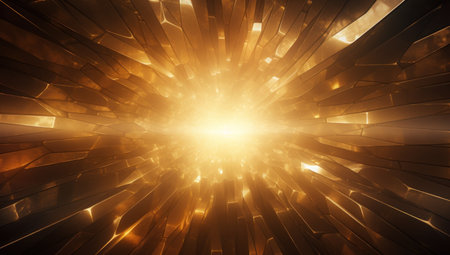 3D futuristic background with glowing lines and particles. 3D illustrationの素材