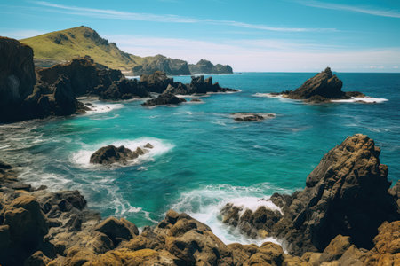Beautiful view of the Atlantic Ocean in Tenerife, Canary Islands, Spainの素材