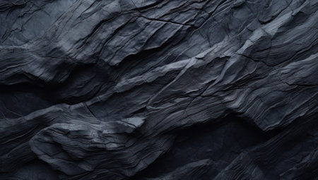 Black rock texture background. 3d rendering, 3d illustration.の素材
