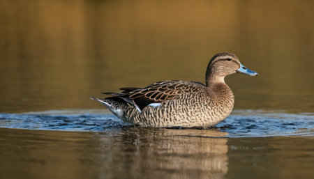 Northern pintail, Anas acuta, single male on water, Warwickshireの素材