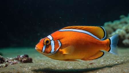 Clown anemonefish (Amphiprion percnopterus)の素材