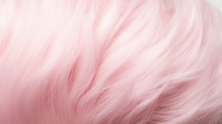Pink wavy hair as a background. Close-up shot.の素材