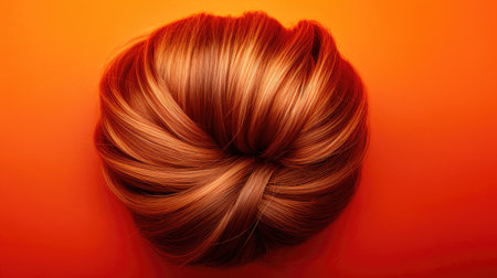 highlight hair texture abstract fashion style background with mulberry color.の素材