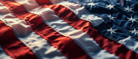 American flag background. Flag of the United States of America close-up.の素材