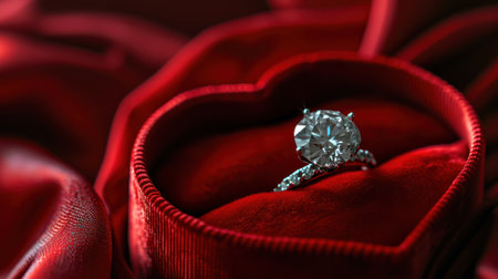 Valentine's day background with glitter heart and bokehの素材