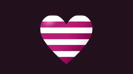 heart with the flag of the United States of America on a purple backgroundの素材